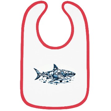 Discover Pebble Predator - The Majestic Shark Bibs