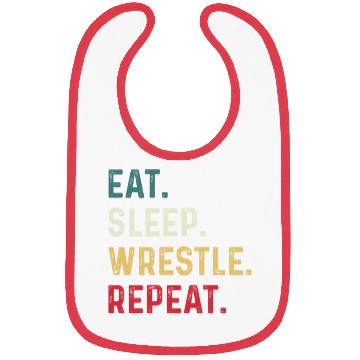 Discover Eat Sleep Wrestle Repeat Boys Wrestling Bibs