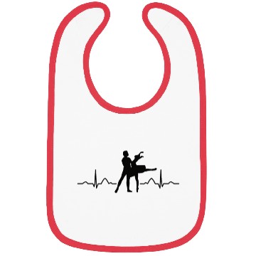 Discover Ballet Dancer Heartbeat EKG Ballerina Bibs