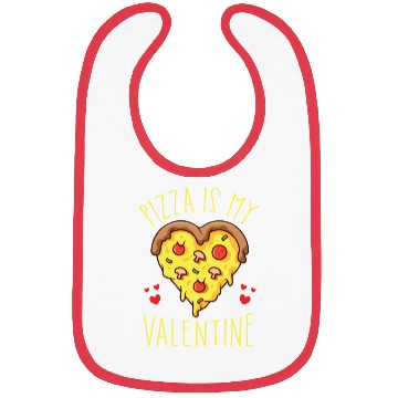 Discover Pizza Heart: Valentine's Day Pepperoni Lover Bibs