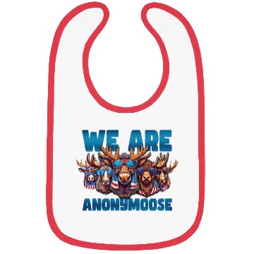 Discover We Are Anonymoose Cool Moose Bibs