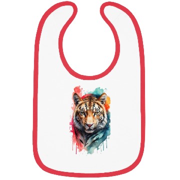 Discover Wild Splendor: Colorful Leopard Face Bibs