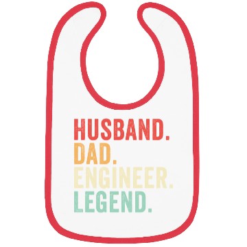 Discover Husband Dad Engineer Legend Bibs