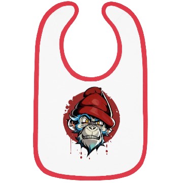 Discover Angry Monkey Design Bibs