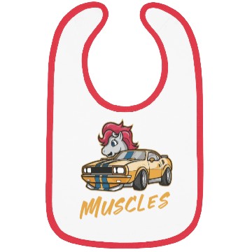 Discover Pony car with muscles Bibs
