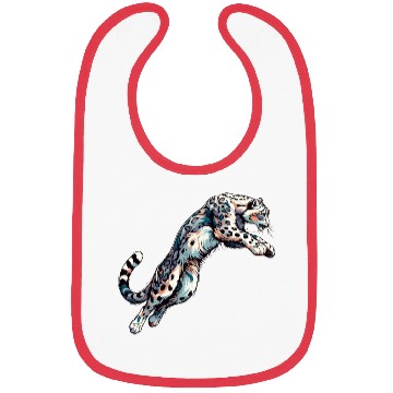 Discover Snow Leopard Leopard White Leopard Bibs