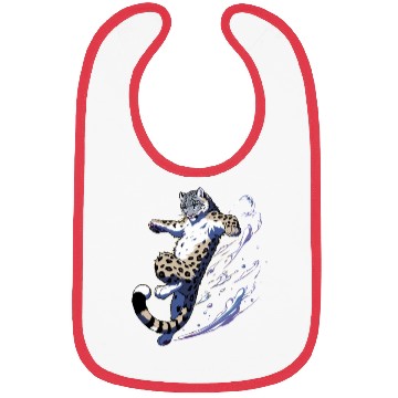 Discover Snow Leopard Leopard White Leopard Bibs