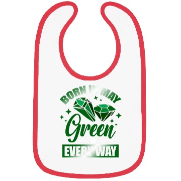 Discover Born In May Green Emerald Birthstone Gemstone Bibs