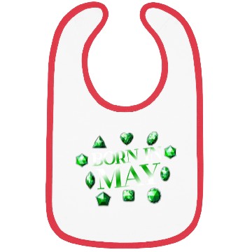 Discover Born In May Green Emerald Birthstone Gemstone Bibs