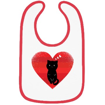 Discover Cat is my Valentine Bibs