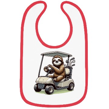 Discover Funny Sloth Golfing Bibs