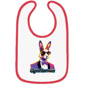 Discover Pop Art Playboy Rabbit Gentleman Cyberpunk Bunny Bibs