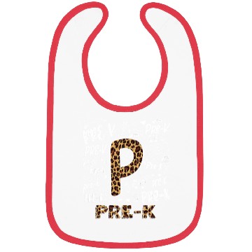 Discover Leopard Print Pre K Bibs