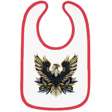 Discover Regal Eagle Wings Embroidered Bibs