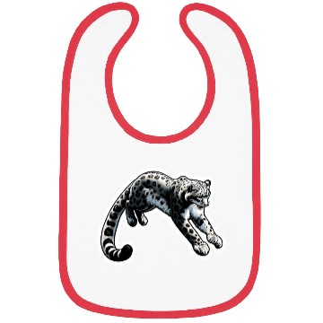 Discover Snow Leopard Leopard White Leopard Bibs