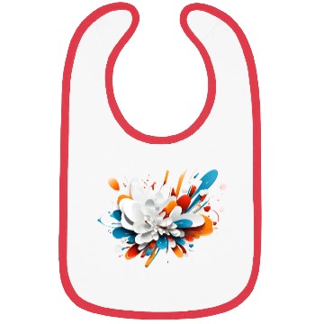 Discover Abstract flower Bibs
