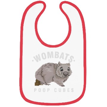 Discover Cute Wombat Lover Wombats Poop Cubes Wombat Owner Bibs
