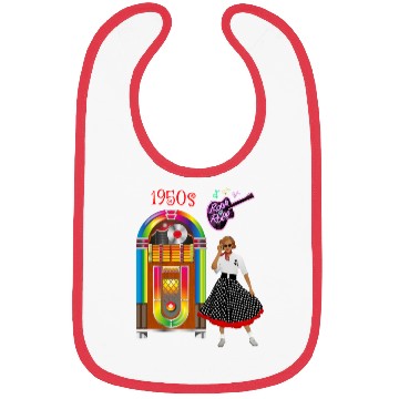Discover Rock and Roll Vintage Jukebox Bibs