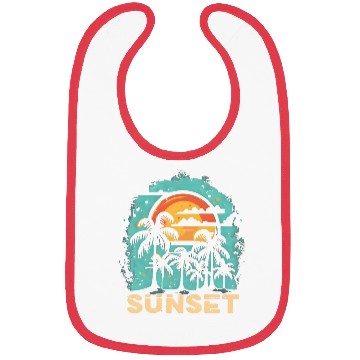 Discover sunset, great gift for high-end people Bibs