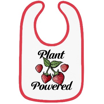 Discover Plant Powered Strawberry Vegetarian Bibs