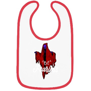 Discover Skull Skeleton Horror Be Fearless Logo Bibs