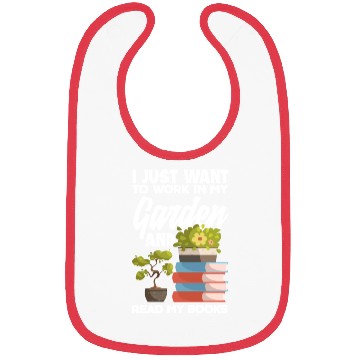 Discover Garden Bookworm Books Reading Bibs