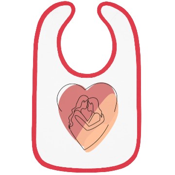 Discover Lesbian Couple in Heart Bibs