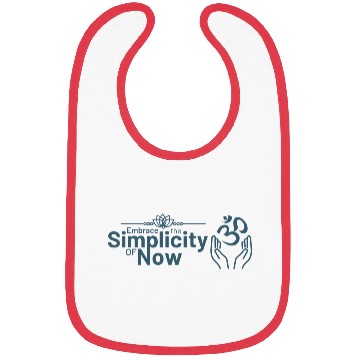 Discover Simplicity of Now Inspirational Design Bibs