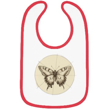 Discover Butterfly pencil sketch Bibs