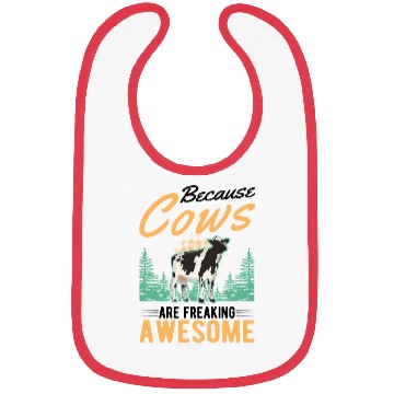 Discover Cow Cattle Breeder Farmer Cows Bibs