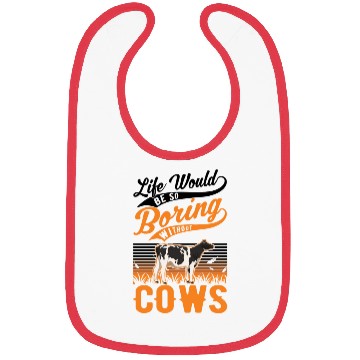 Discover Cow Cattle Breeder Farmer Cows Bibs