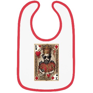Discover Mens King of Hearts Bibs Cool Bibs for Guys