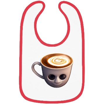 Discover Creepy Coffee Cup Bibs