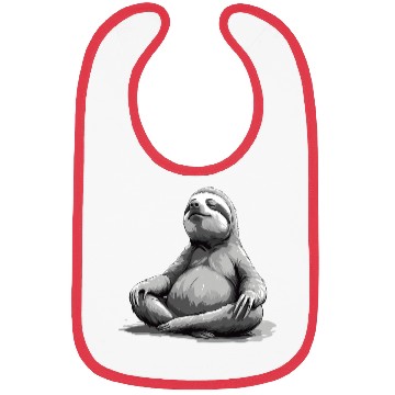 Discover Sloth Yoga Relaxation Chill Chilling Gift Bibs