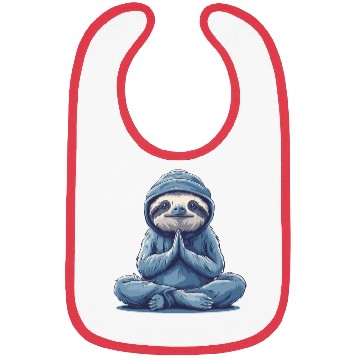 Discover Sloth Yoga Relaxation Chill Chilling Gift Bibs