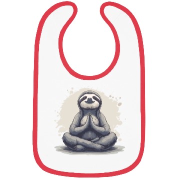 Discover Sloth Yoga Relaxation Chill Chilling Gift Bibs