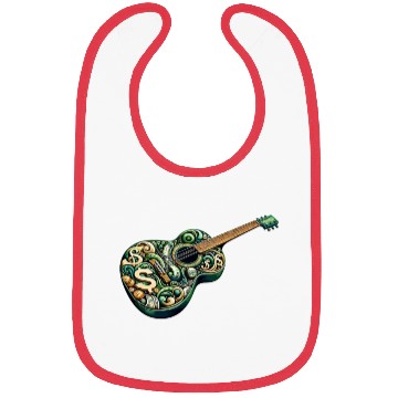 Discover Retro Style Guitar for Guitarists Bibs