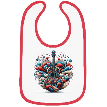 Discover Retro Style Guitar for Guitarists Bibs