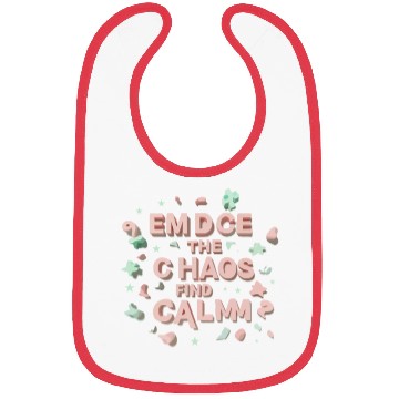 Discover Embrace typography design Bibs