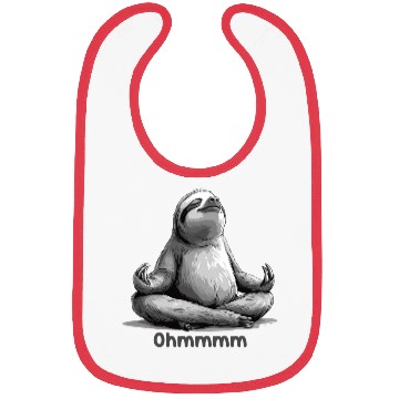 Discover Yoga Sloth Relaxation Chill Chilling Meditation Bibs
