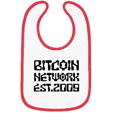 Discover Bitcoin Network Est.2009 (Edition 4 of 4) Black Bibs