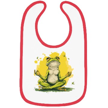 Discover Yoga Frog Relaxation Chilling Meditation Bibs