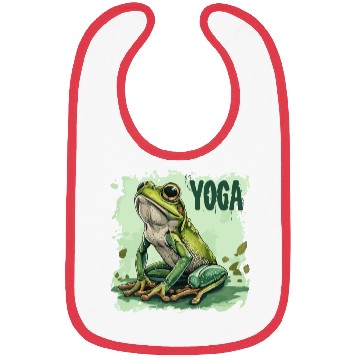 Discover Yoga Frog Relaxation Chilling Meditation Bibs