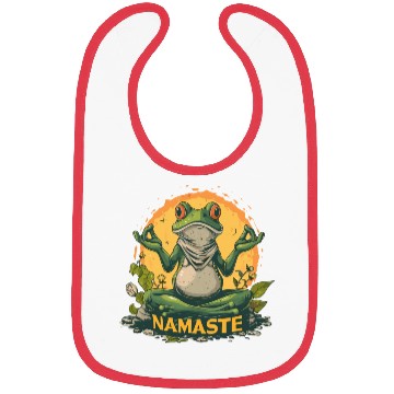 Discover Yoga Frog Relaxation Chilling Meditation Bibs