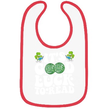 Discover It's Good Luck To Read St Patricks Day Disco Ball Bibs