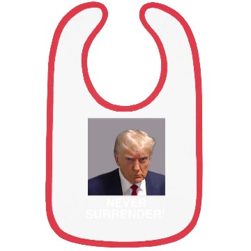 Discover Trump Never Surrender Bibs