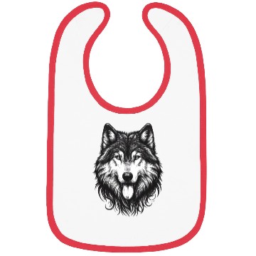 Discover Majestic Wolf #2 Bibs