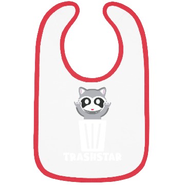Discover Trashstar Funny Raccoon Bibs