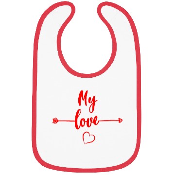 Discover My Love (Red Arrow to Left) Bibs