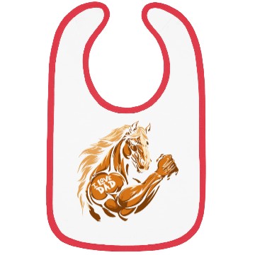 Discover Horse Riding I Love Dad Bibs
